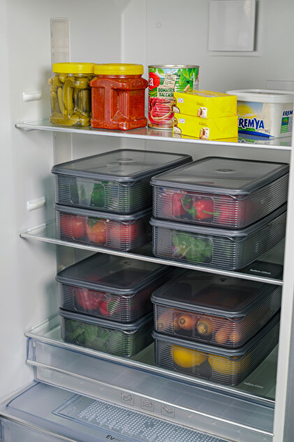 Ecolux Vakumlu %100 Sızdırmaz 4 Adet Erzak Saklama Kabı Seti 3,5