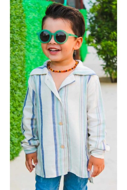 White Linen Shirt Children's and Baby's Clothing Special Occasions and Feasts