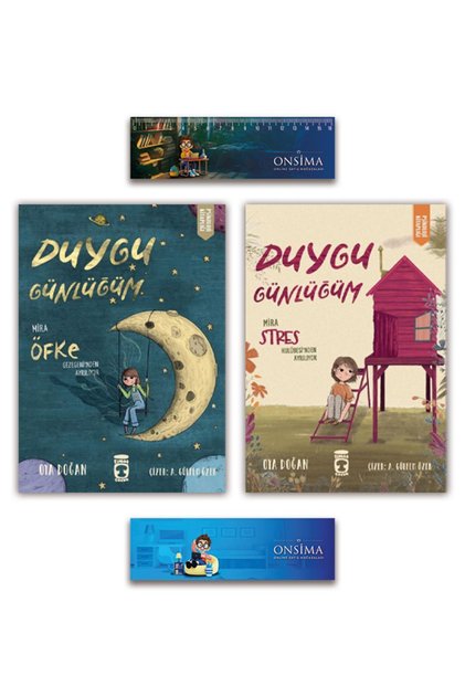 Duygu Günlüğüm Mira - Öfke Gezegeninden Ayrılıyor - Stres Kulübesinden Ayrılıyor Set 2 Kitap