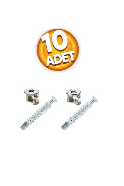 Minifix Takımı 10 Takım (Gövde, Dubel, Mil)