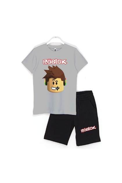 Roblox Head Kids Shorts Set