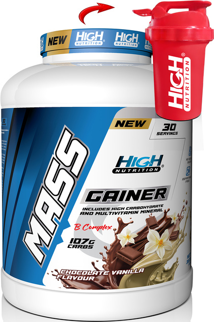 Mass Gainer 3600 Gr Çikolata Vanilya Aromalı Kilo Almaya Yardımcı Hacim Kütle Kas Karbonhidrat Tozu