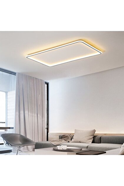CATLUZ Antrasit 90x60cm Kumandalı ,dimli 3 Işık Rengi, Dikdörtgen