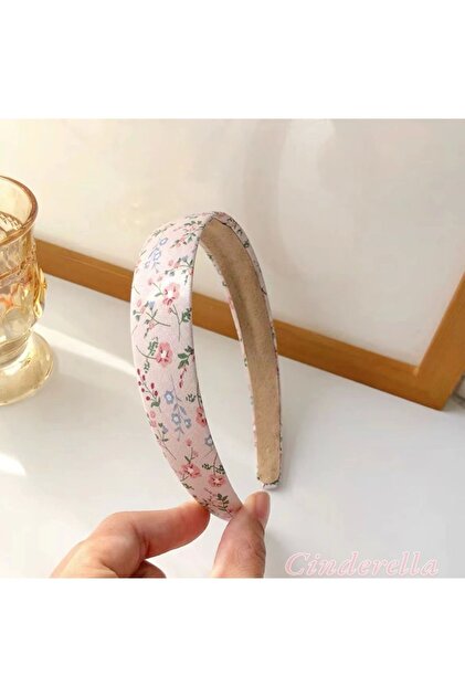 Women's Lightweight Flexible Crown Hair Band Pink Model-3