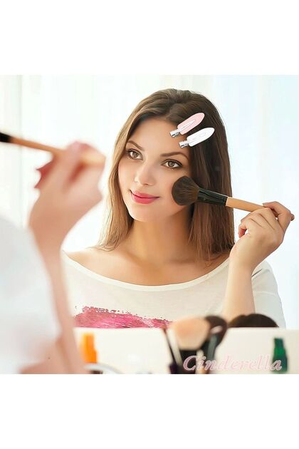 Cinderella İz Yapmayan 2'li Saç Makyaj Cilt Bakımı Klips Toka Seti