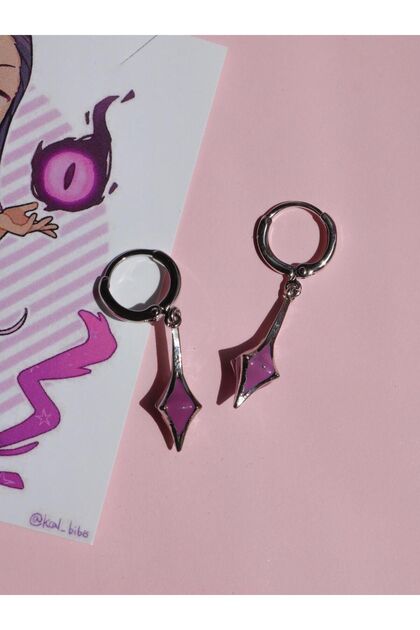 Reyna Soul Capsule Valorant Küpe-Gümüş Kaplama