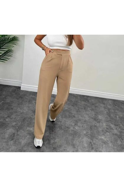 WOMEN'S PLEATED VECLE PALLASE CREPE PANT