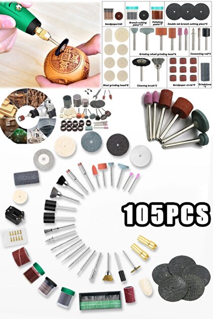 Blythe ステップインタイム5点セット Utelips Taşlama Zımpara Parlatma Başlık Seti Taşlama Kiti 105