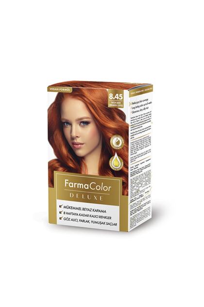Farmacolor Deluxe Saç Boyası Tarçın Bakır 8.45