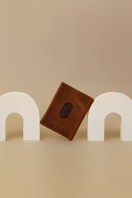 G2 Tan - 724 Genuine Leather Card Holder