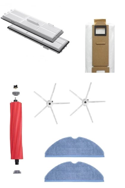 S7 S7 Max T7 T7s Compatible Robot Vacuum Cleaner Spare Parts Set