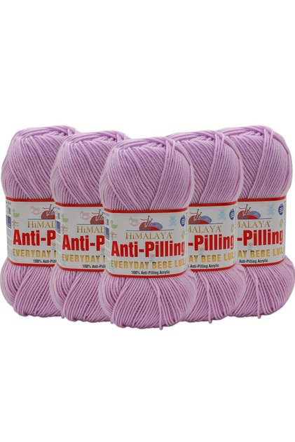 5 Packs Himalaya Everyday Bebe Lux Anti-Pilling Hand Knitting Yarn - 70408 Lilac