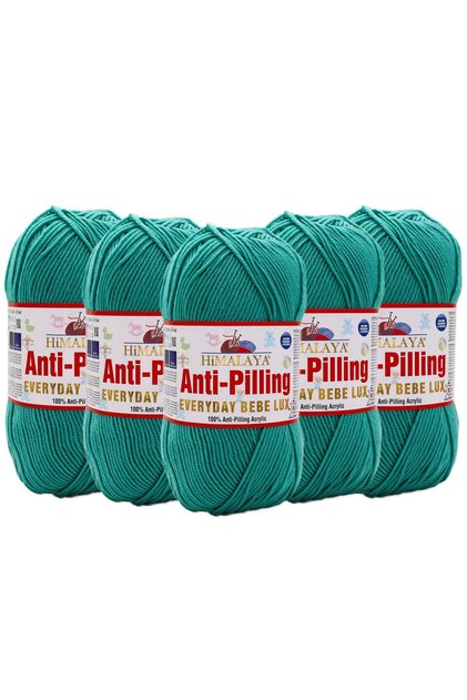 5 Pieces Himalaya Everyday Bebe Lux Anti-Pilling Hand Knitting Yarn - 70435 Azur