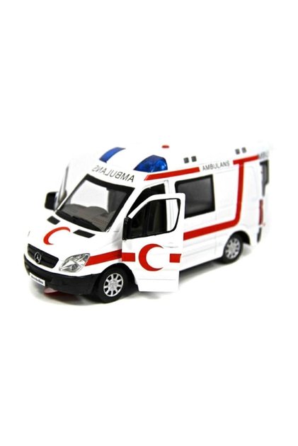 Sesli Ve Işıklı Çek Bırak Ambulans Arabası