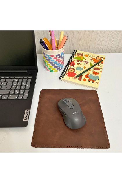 Hakiki Deri Mausepad, 20*20cm Crazy Gerçek Deri Mouse Pad, 1 Adet Oyuncu Gamepad