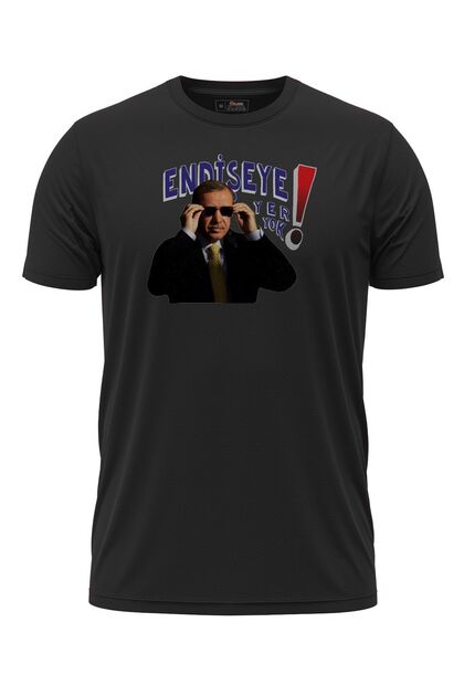 Recep Tayyip Erdoğan-endişeye Mahal Yok ! - Unisex Siyah Tişört