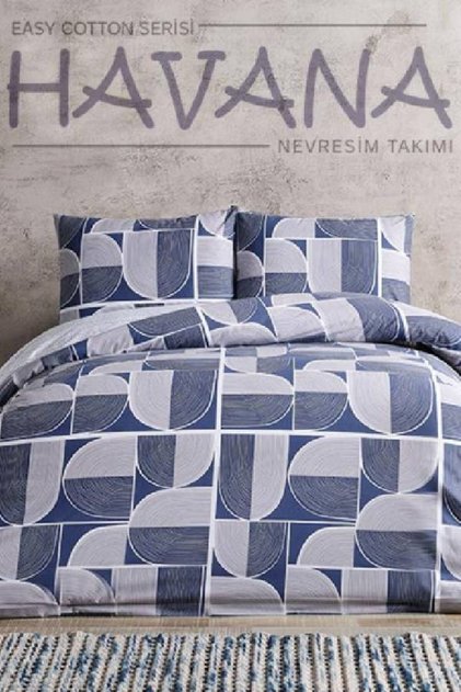 EASY COTTON-NEVRESİM TAKIMI-ÇİFT KİŞİLİK-HAVANA