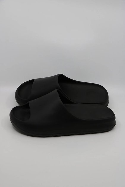 Unisex Black Sabo Daily Comfortable Balcony Garden Pool Beach Slippers