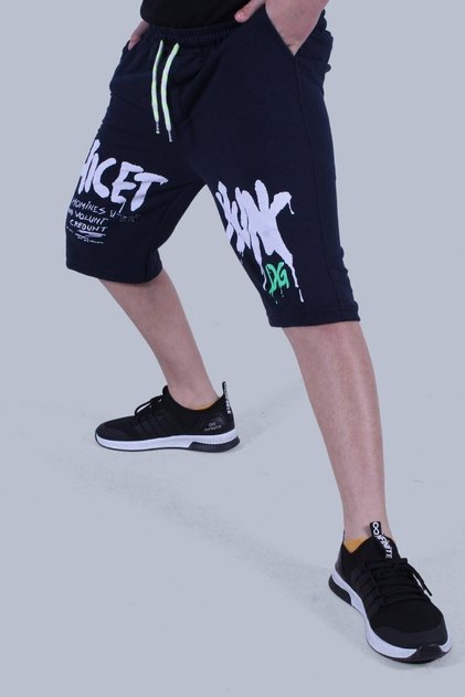 Boy's Capri with Elastic Waist Detail and 'dg' Text Printed Pocket Detail