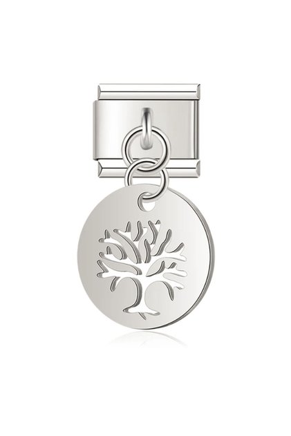 Italian Stainless Steel Tree 9mm Charm