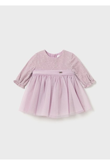 Newborn Embroidered Tulle Dress