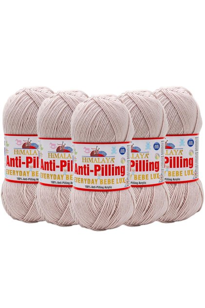 5 Packs Himalaya Everyday Bebe Lux Anti-Pilling Hand Knitting Yarn - 70419 Beige