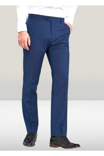 Polyviscon Men's Fabric Pants Top Quality Knee Lining Regular Cut