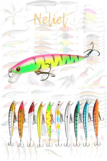10cm 9gr Minnow, Sahte Yem, Lures,rapala,suni Yem,spin, Maket ,levrek, Lüfer, Çupra, Kefal, Turna