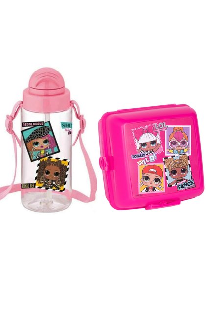 500 ml Water Bottle and Lunch Box