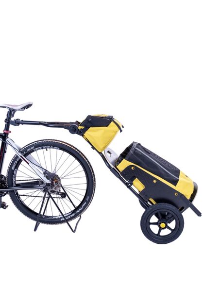 -shopper-bisiklet Römorku/bisiklete Takılabilen Pazar Ve Market Arabası/katlanabilir/şişme Lastikli