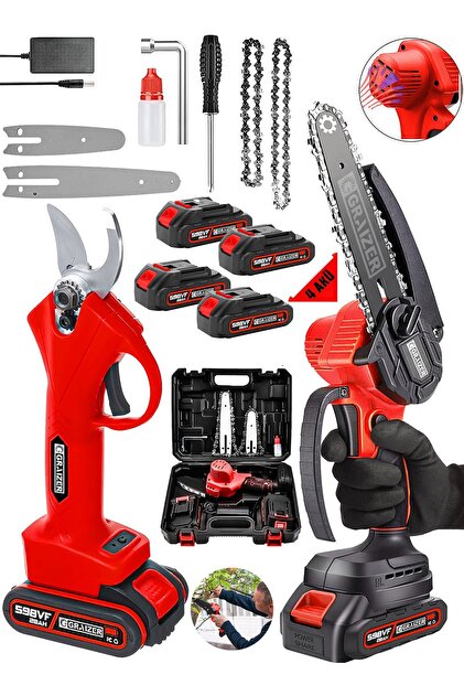 Graizer Alman 598 Vf 20 Ah 2 Li Set 4 Akülü Çelik Şanzuman Şarjlı