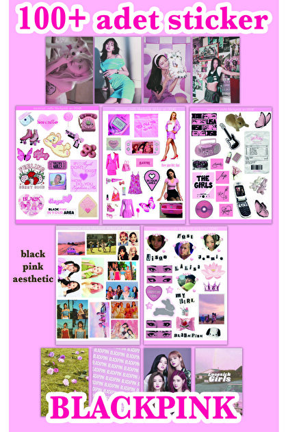 【公式おまけ付き】blackpink アルバム19点セット merccuri crafts Blackpink 5'li + 8'li Sticker Seti (140+ adet