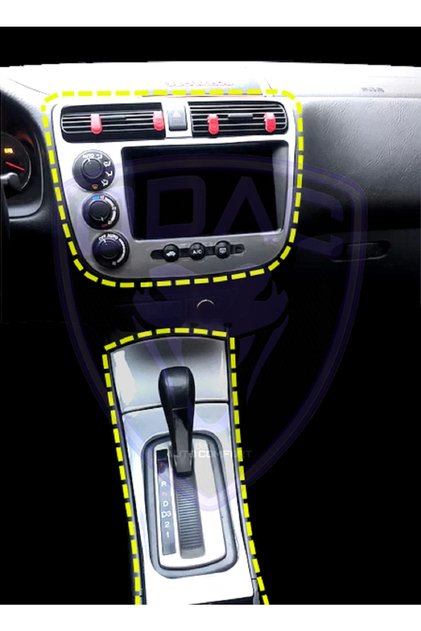 Honda Vtec 2 Console, Torpedo Coating, Carbon, Black, Silver, Mahogany, Gray, Piano Black