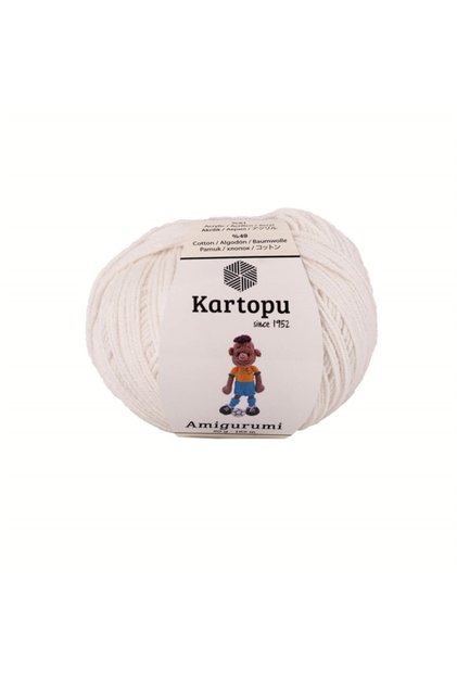 Amigurumi Pamuklu Oyuncak Örgü Ipliği Ekru K011 50 Gr