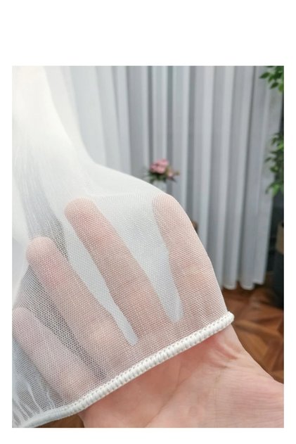 Bamboo Iron-On Tulle Curtain Normal Pleat