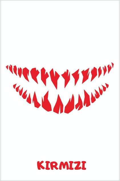 Monster pointed tooth headlight Sticker Car, Motorcycle Headlight sticker