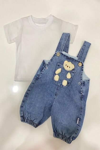 Teddy Bear Salopet Jumpsuit Gardener