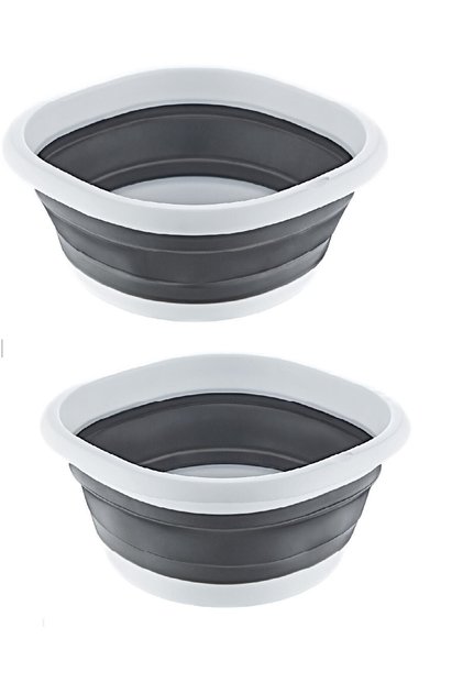 2-Piece Folding Practical Accordion Basin Set