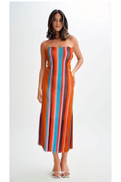 quella atelier Beach Dress - Colorful Design- Trendyol