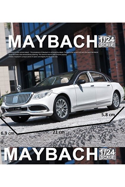 OYUNCAKSAHİLİ Mercedes Benz S600 Maybach Tarz Araba Diecast 1.24