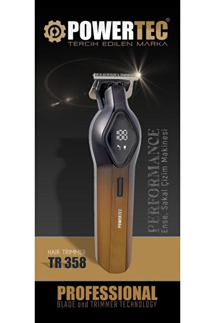 Powertec TR-358 Profesyonel Usb Şarjlı Sakal Ense Çizim Makinesi