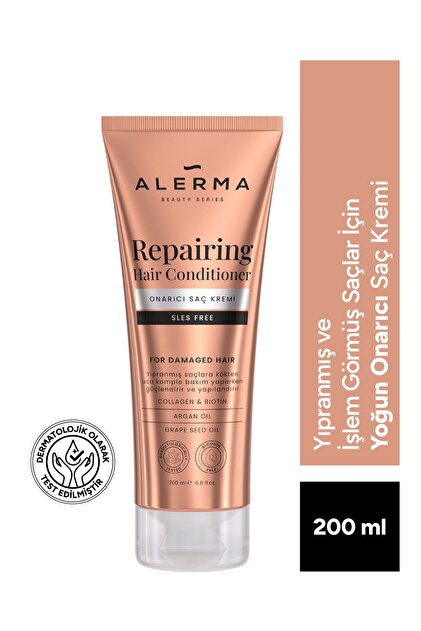 Alerma Yıpranmış Ve Işlem Görmüş Saçlar Için Yoğun Onarıcı