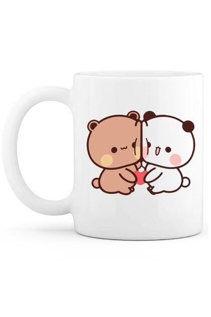 Dudububu Anime Kupa Bubududu Kahve Bardağı Harajuku Hediyelik K-pop Love Aşk Mug Couple (TEKLİ)