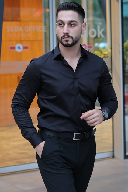 KOLAY ÜTÜLENEBİLİR PAMUKLU ERKEK GÖMLEK