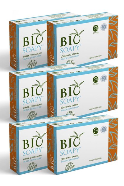 Natural Black Cumin Soap Natural Moisture 100 gr X 6 Pieces for Redness and Redness Repair