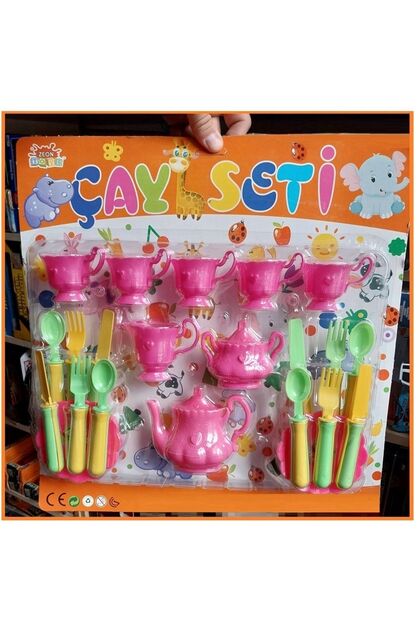 Çay Takımı Mutfak 26 Parça Evcilik Oyuncakları Fincan Çaydanlık Çay Seti