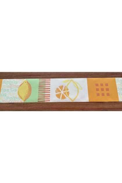 Yeşil Yazılı Ve Desenli Bordür (5mx13cm)