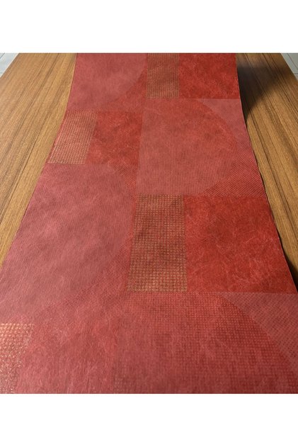 Bordo-Gold Desenli İthal Vinly Duvar Kağıdı (5m²)