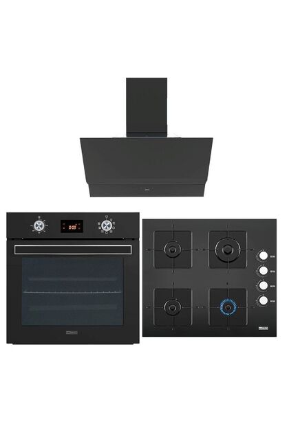 Modern Pro Siyah Ankastre Set (nova + Ares 60 + Aztec 60)