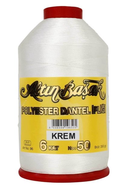 Polyester 350 Gr.dantel Ipliği 50 No Krem